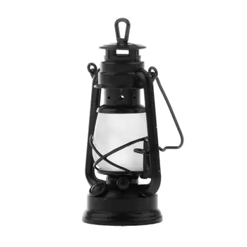 1:6 Mēroga Viduslaiku Karavīrs Vintage Rokas LED Metāla Eļļas Lampa Laterna par 12inch Rīcības Attēls Lelles Modelis Apdare