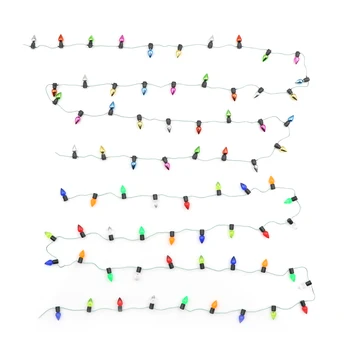 1m Virkne multi-krāsainu plastmasas Ziemassvētku gaismas, Jaunas Ielidošanas naudas Sodu Miniatūra leļļu Namiņš