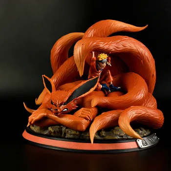 20cm Anime Naruto GK Rīcības Attēls Rotaļlietas Uzumaki Kurama Kyuubi Karikatūra Fingure Modelis Kolekcionējamus Attēls Rotaļlietu Dzimšanas dienas Dāvanas