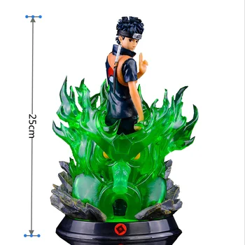 25cm Naruto GK Rīcības Attēls Uchiha Shisui Statuja Anime Uzumaki Naruto PVC Rīcības Anime Shippuden Kurama Kolekcionējamus Modelis Rotaļlietas