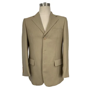 2gab Vīriešu uzvalku viena krūts tīrtoņa Krāsu Iecirtums Atloks regulāri fit formālas biznesa uzvalks sastāva noskaidrošana