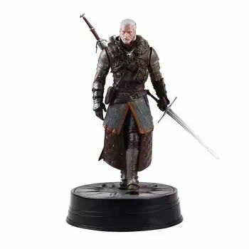 3 Savvaļas Vilku 24CM PVC Medības Geralt Rīcības Attēls Witcher-ed Modelis Rotaļlietas Kolekcionējamus Statuja