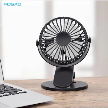 360° USB Klipu Fan Cooler Mini Dzesēšanas Ventilators Portatīvo 3 Ātruma Super Mute Ar 2600mAh Office Forši Fani Auto Mājās, Notebook, Klēpjdatoru,