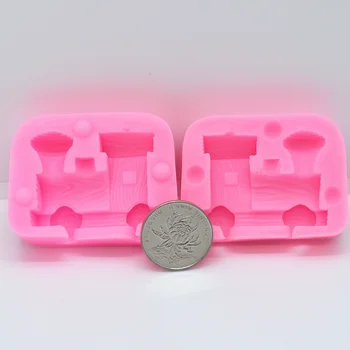 3D Mazu Vilcienu Formas Silikona Veidnē Virtuves Cepšanas Sveķu Rīku Deserta Kūka Mežģīņu Apdare DIY Šokolādes Konditorejas izstrādājumi Pomādes Veidnes