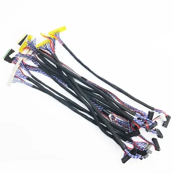 7-27inch universālā LVDS kabeļu komplekts 14pcs/daudz par LCD LED ekrāns
