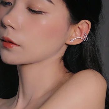 925 sudraba adatu auss klipsis auskari neto slavenību lielu atbildības sajūtu luksusa gaismas luksusa izsmalcinātu temperamenta pilnu dimanta auskari