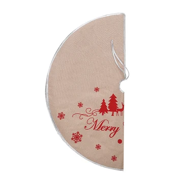 98CM Ziemassvētku Eglīte Svārki Apdare Sniegpārsliņu Koks Svārki Veļa Sniegpārslas Iespiestas Ziemassvētku Eglītes Rotājumi Grīdas Paklājs Mājas Dekoru