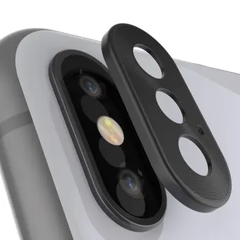 ACTECOM Marco Aizsargs Camara de saderīgu para iPhone XS MAX Negro aluminio lente