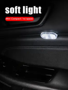 Auto Touch Dome Vieglo Automašīnu, Uzlādējams Led Apgaismojums 6 LED Auto Auto Griestu Jumta Gaismas Automašīnām, Mikroautobusiem Autofurgoni Taksometri, 5V USB Chargi
