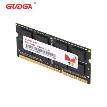 GUDGA Ram Atmiņa 2GB Ddr3 1333MHZ SODIMM DDR3L Auni 1.35 V Memoria RAM 204 Tapas Intel Amd Māte valdes Klēpjdatoru Notebook Gaming