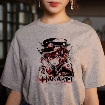 Japāņu Anime Jibaku Shounen T Krekls Sievietēm Harajuku Kawaii Hanako Kun Grafiskais Tshirt Vasaras Gadījuma T-krekls 90s Topi, Sieviešu t-veida