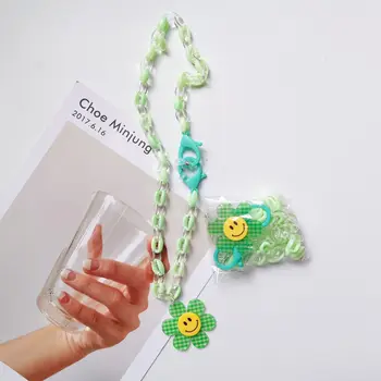 Jauns Konfektes Krāsu Saulespuķu Akrila Siksniņa Kaklarota Brilles, Ķēdes Austiņas Ķēdes Maska ar Materiālu Komplekts DIY