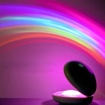 Korpusa Krāsains Projekcijas Lampa LED Jaunums Rainbow Star Nakts Gaisma Venus Atmosfēru Lampas Varavīksnes Gaismas