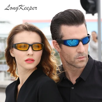 LongKeeper Karstā Pārdošanas Autovadītāji, Nakts Redzamības Brilles Anti-glare Polarizatoru Saulesbrilles Vīriešiem Braukšanas Saules Brilles Vīriešu Aksesuāri