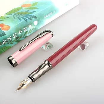 Luksusa Fountain Pen Augstas Kvalitātes 0.5 mm Office Caneta Tintes Pildspalvu Biznesa Dāvanu Komplekts Skolas Kaligrāfijas Piederumi Pildspalvas
