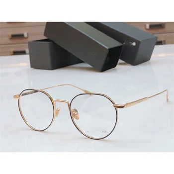Luksusa Zīmolu Augstas Kvalitātes Tuvredzība, Optiskās Brilles Rāmis Retro Kārtu Tuvredzība Gafas Vīriešiem un Sievietēm Recepšu Zilā Gaisma Brilles