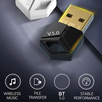 Melns USB2.0 Bluetooth 5.0 Uztvērēju USB Bezvadu Audio Raidītājs Dongle Mūzikas Adapteri