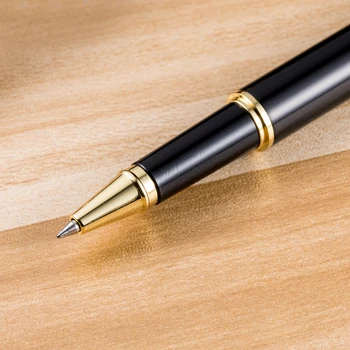 Melnā metāla pildspalvu, kancelejas preces, biroja piederumi biznesa dāvanas parakstīts pildspalvas reklāmas dāvanas, Pildspalvas vairumtirdzniecība