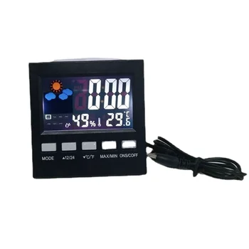 Multi-Function Perpetual Kalendārs, Pulkstenis, Modinātājs LED Temperatūras Un Mitruma Displejs Pulksteņa Krāsu Ekrāns Laika Atlikt Pulkstenis