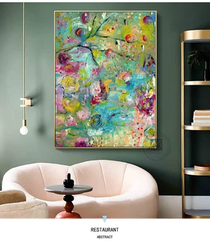 Mūsdienu audekla sienas māksla slaveno dekoratīvās Lielu roku apgleznoti anotācija eļļas glezna uz audekla, lai dzīvojamās istabas sienas dekors krāsošana