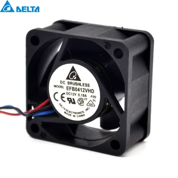 Par Delta EFB0412VHD -R00 / FOO 12v 0.18 Double-ball 2 un 3wire 4020 40mm dzesēšanas ventilators