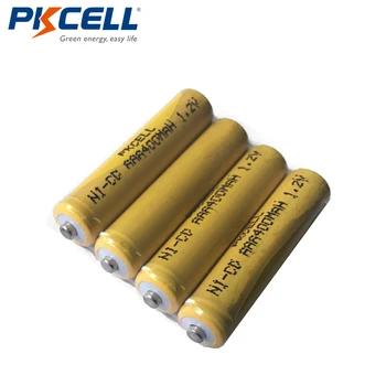 PKCELL 12pcs/daudz AAA NiCd 3A 400mAh 1.2 V Ni-CD Akumulators Šūnu Pogu Augšā