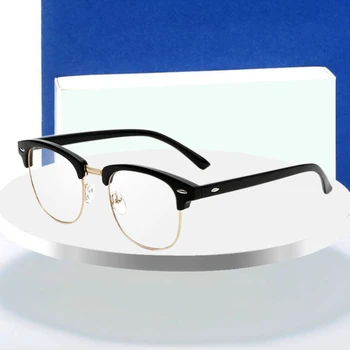 Retro Brilles Rāmis Zīmola Dizaineru Modes Sieviešu Pusi Rāmja Brilles Vintage Vīriešu Optisko Rāmis Oculos de grau