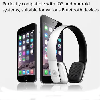 Shoumi Bezvadu Austiņas Stereo Trokšņa Slāpēšanas Bluetooth Austiņas Sporta Ķivere ar Mic USB Adapteri, lai Xiaomi Huawei Tālrunis, TV