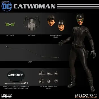 Sākotnējā Mezco Toyz DC Comics Batman Catwoman Pirmās Paaudzes 6inch Kolekcionējamus figūriņas, Anime Rīcības Attēls Modelis Rotaļlietas