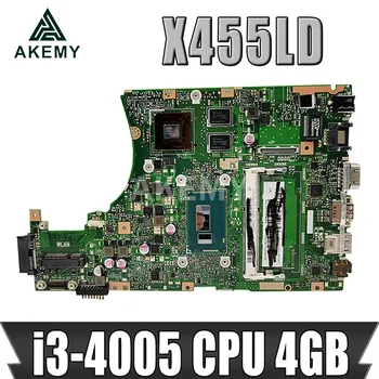X455LD i3-4005 cpu, 4GB sākotnējā mātesplati par ASUS Y483L W419L W409L F455L X455LJ Klēpjdators mātesplatē X455LD mātesplati pārbaudīta