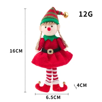 Ziemassvētku Cute Lelle Elf Zēns Meitene Ziemassvētku Eglīte Kulons 2022 Jaunais Gads, ZIEMASSVĒTKI, Ziemassvētku Rotājumi Natal Priecīgus Ziemassvētkus Navidad