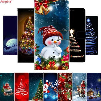 Ziemassvētku Ādas Gadījumā Nokia G20 G10 X20 3.4 5.4 1.4 2.4 2.3 Telefonu Gadījumā Ziemassvētki Magnēts Ādas Vāks Nokia X20 G10 Valstu Grupas G20 Gadījumā