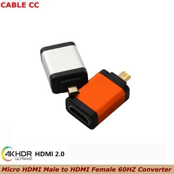 Ātrgaitas Male-to-Female HD (4K 3D Micro HDMI uz HDMI Adapteri, par Aveņu Pi 4 GoPro HDMI-saderīgam 60HZ Kabelis