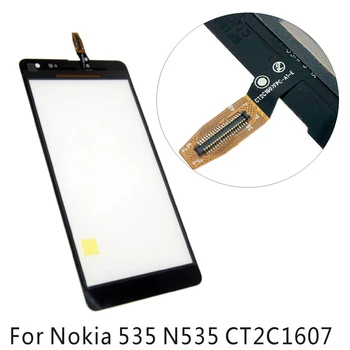 Nokia 500 520 530 535 610 620 625 720 Tālruni, Touch Screen Digitizer Tālruni, Pieskarieties Stikla Panelis Sensoru Montāžas Detaļas